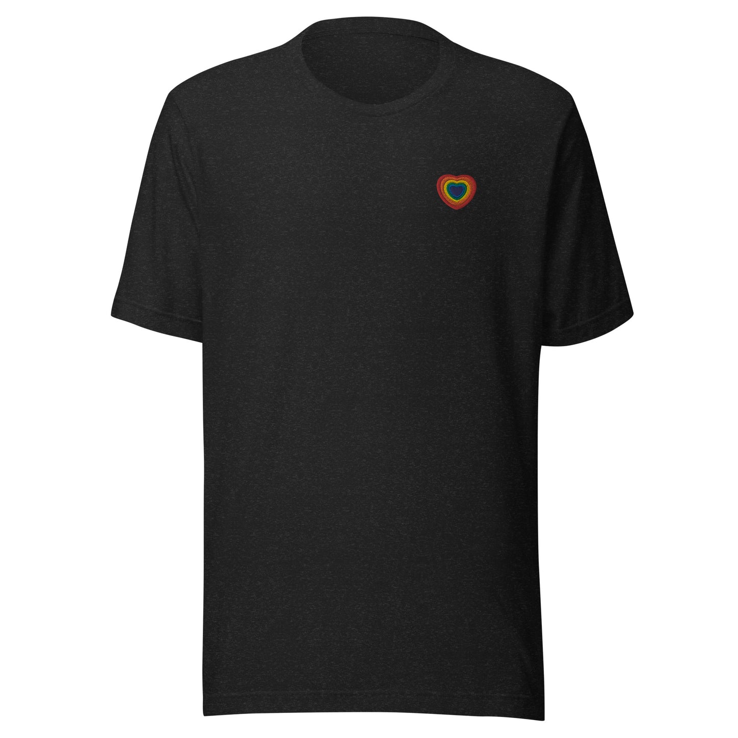 Heart Embroidered Short-Sleeve T-Shirt