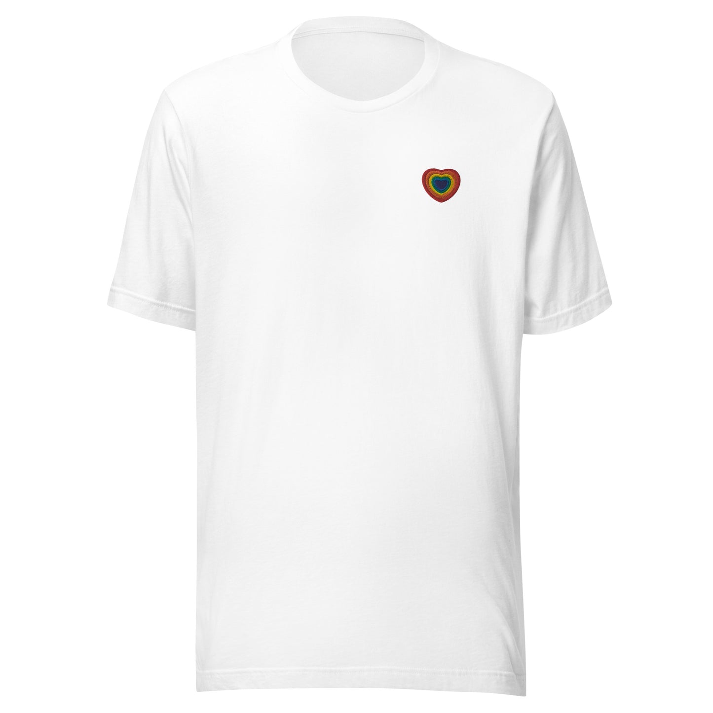 Heart Embroidered Short-Sleeve T-Shirt