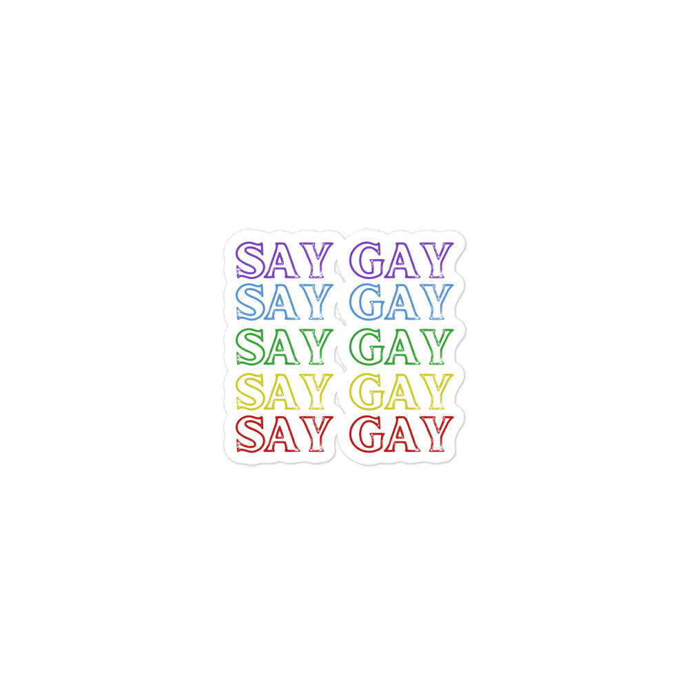 Say Gay Stickers
