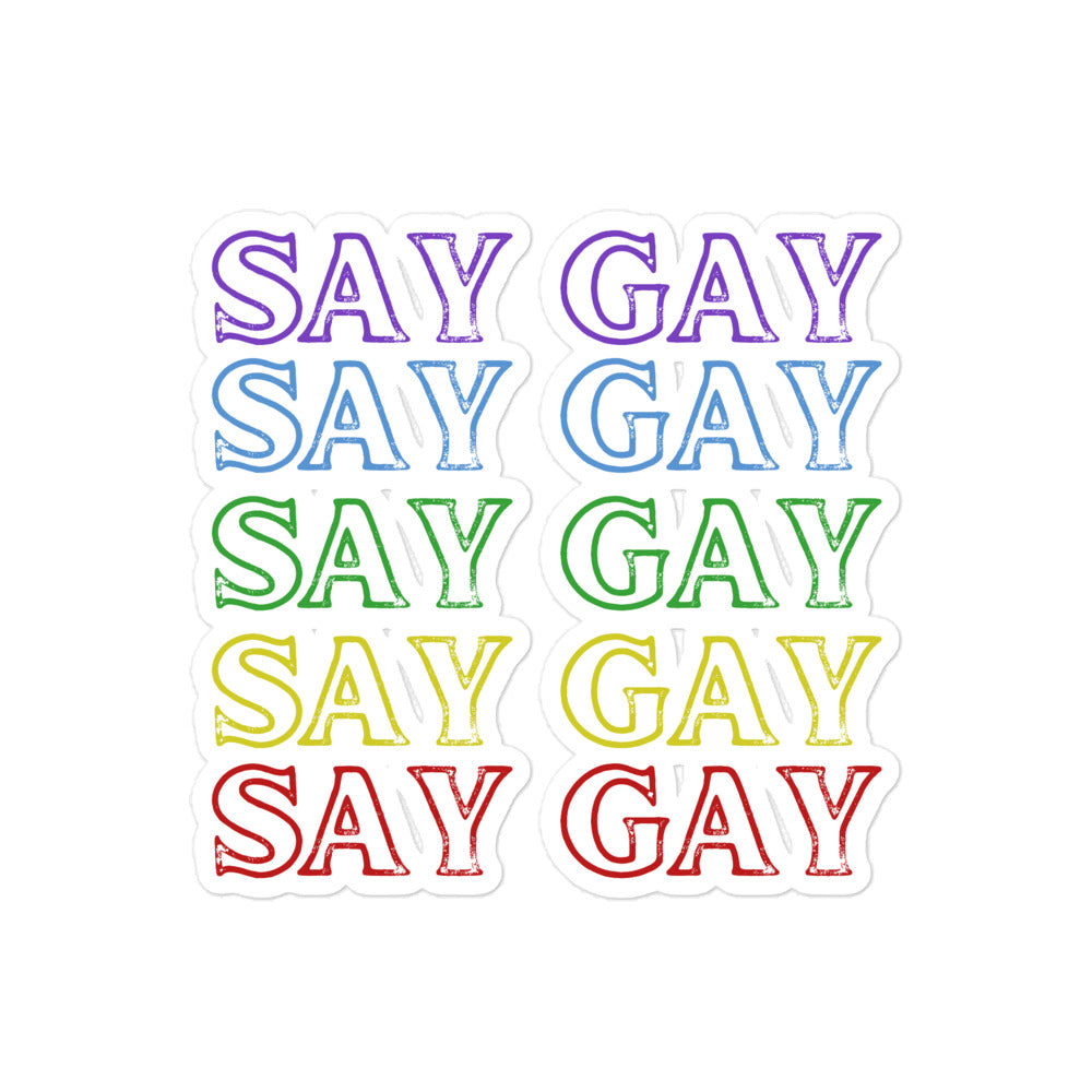 Say Gay Stickers