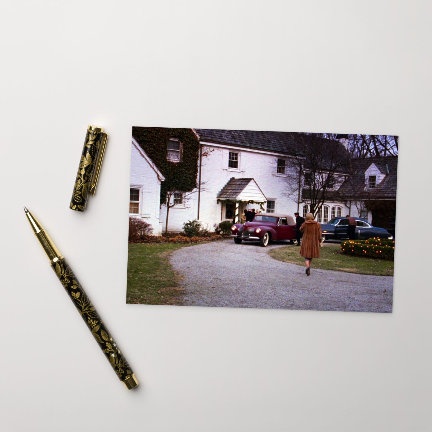 Carol Going to the Party Postcard