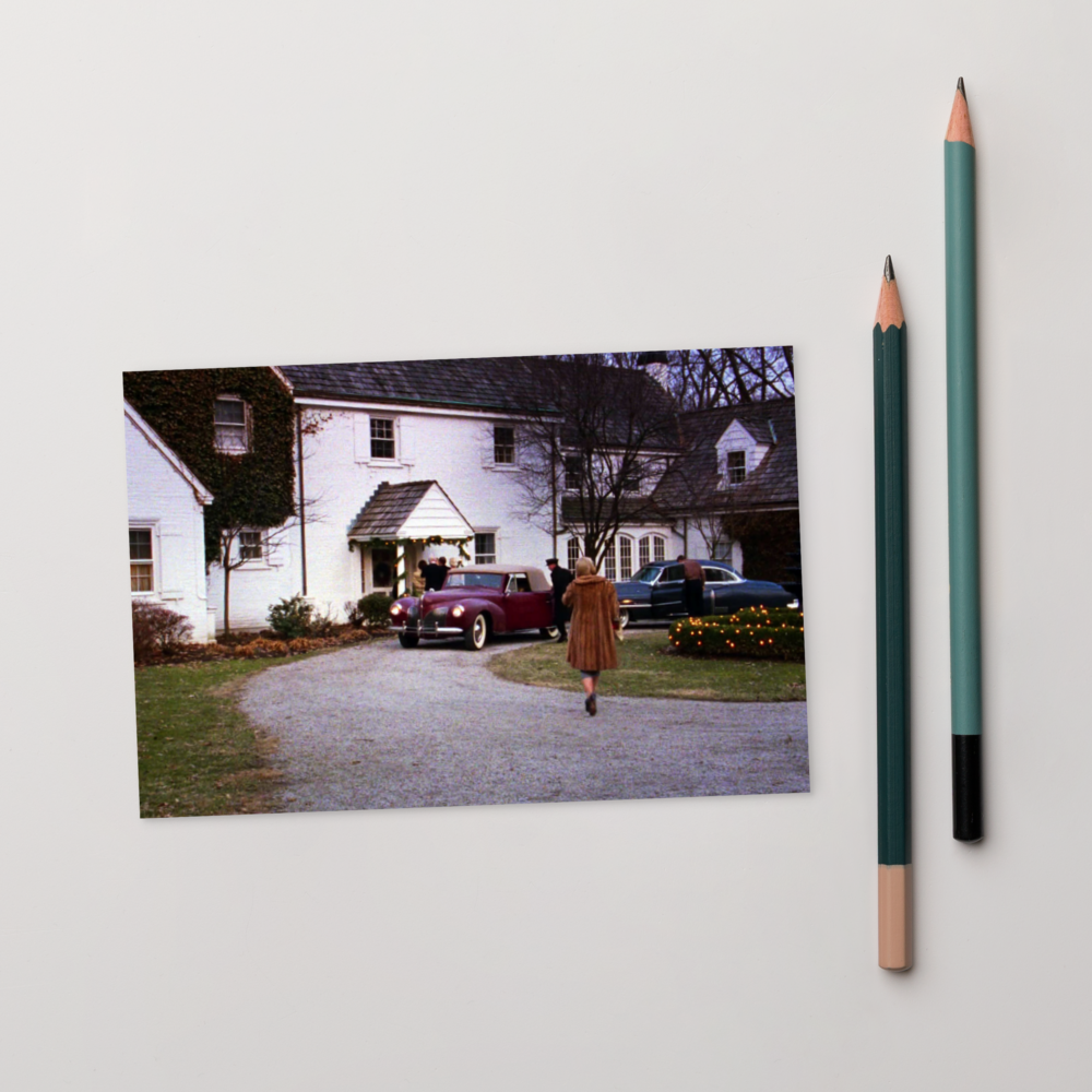Carol Going to the Party Postcard