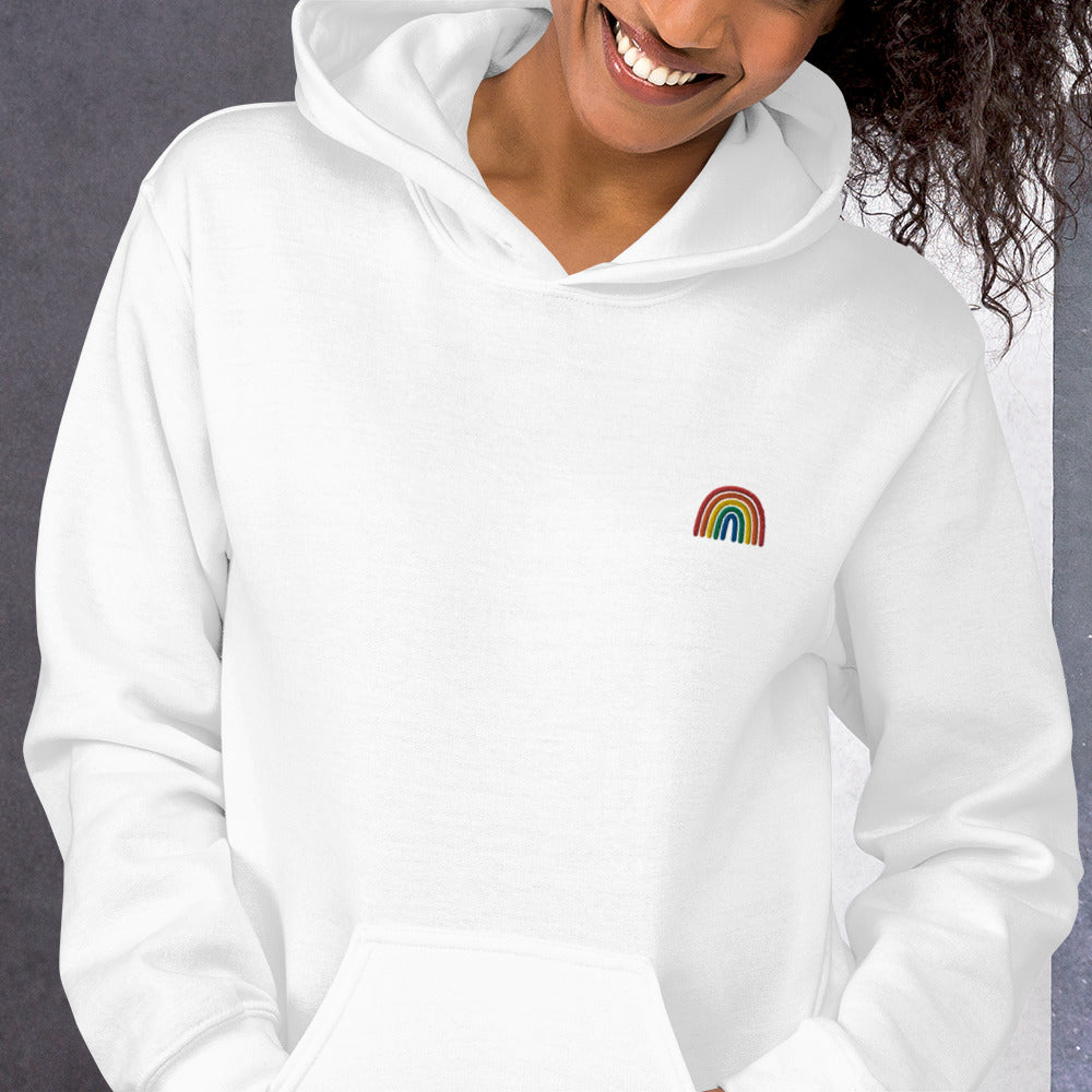 Rainbow Embroidered Hoodie