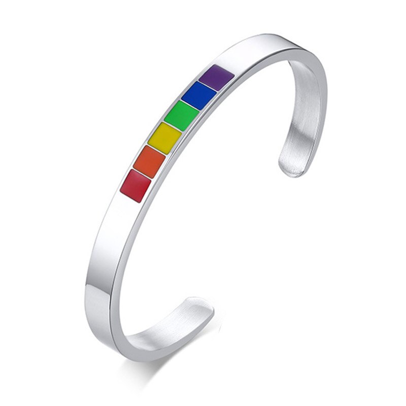 Rainbow hot sale cuff bracelet