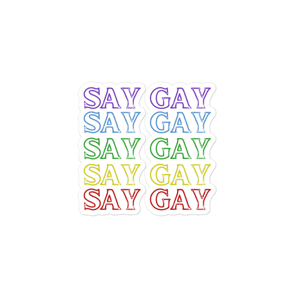Say Gay Stickers