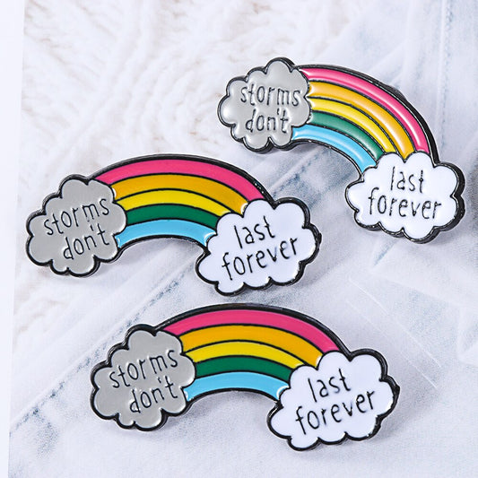 Storms Don't Last Forever Enamel Pin