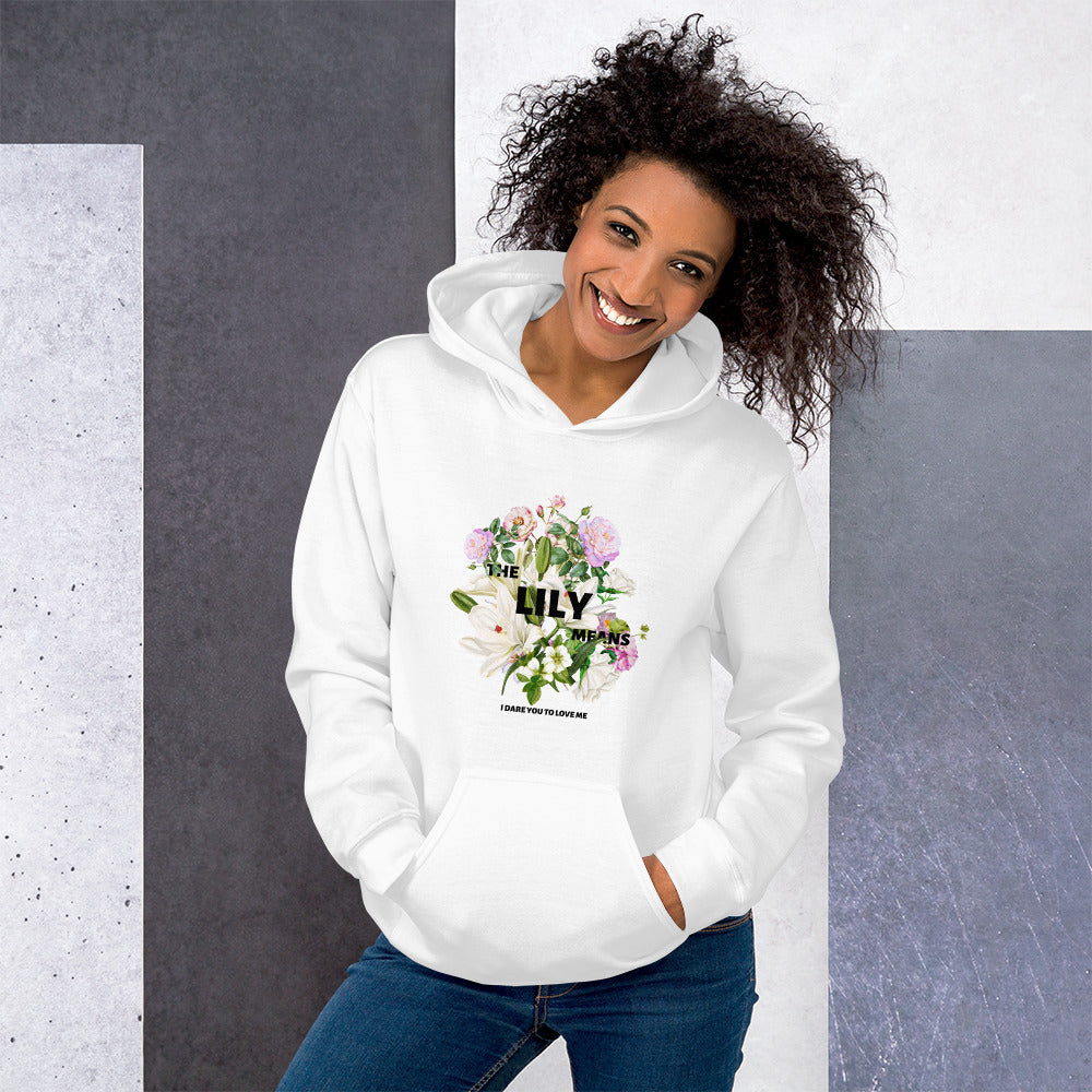 White hotsell floral hoodie