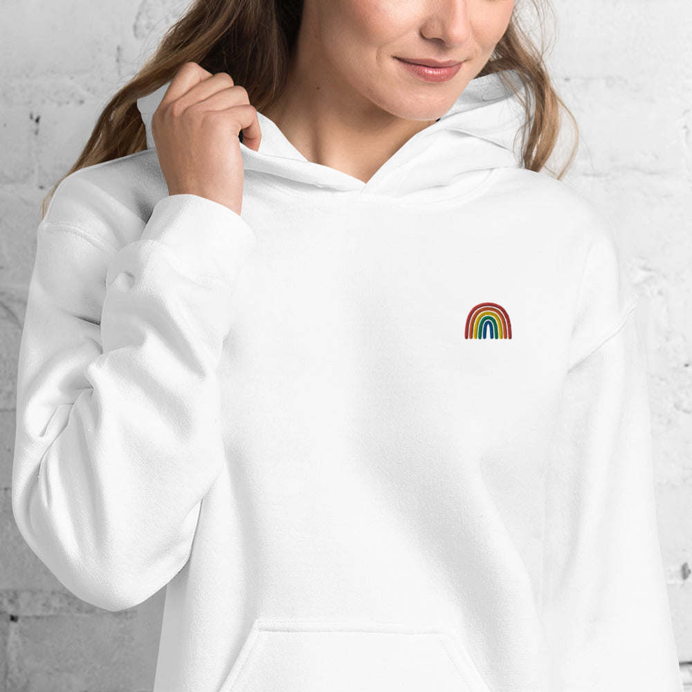 Rainbow Embroidered Hoodie